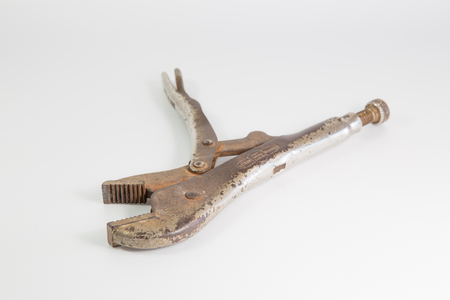 Lock pliers in isolatedの写真素材