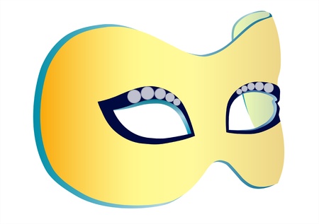 The illustration of the theater mask in vector, on white backgroundのイラスト素材