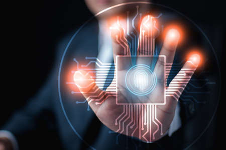 Digital transformation change management, internet of things. new technology bigdata and business process strategy, automate operation, customer service management, cloud computing, smart industryの写真素材