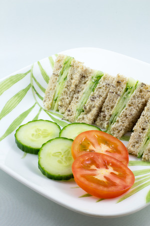 cucumber sandwichの写真素材