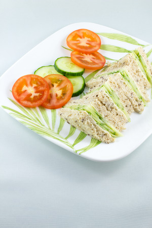 cucumber sandwichの写真素材