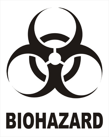 Biohazard Black Sign Biohazard Black Sign