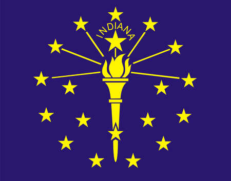 Indiana Flagの写真素材