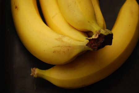 Bananas On Blackの写真素材