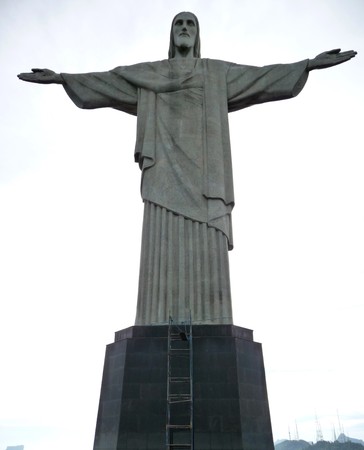 Chris Corcovado statue in Rio de Janeiro Brazilのeditorial素材
