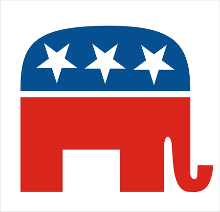 very big size republicans party elephant symbolのeditorial素材