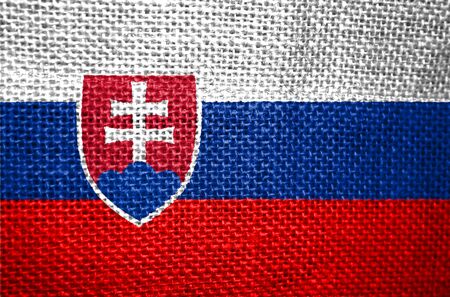 very big size illustration country flag of Slovakiaの写真素材