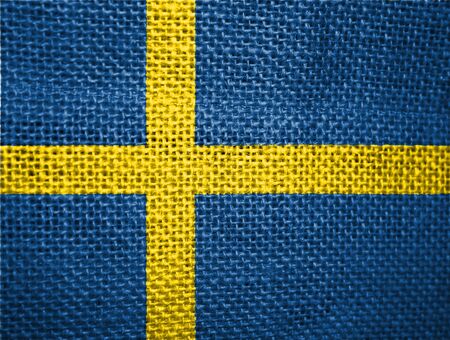 very big size illustration country flag of Swedenの写真素材