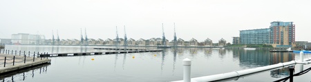 Royal Victoria Dock London England large panoramaの写真素材