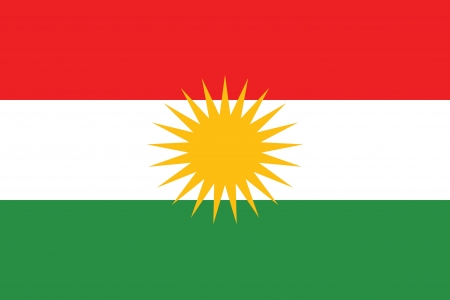very big size kurdistan people republic flagの写真素材