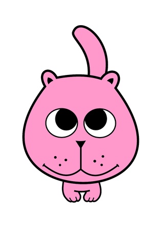 very big size six cats heads pack illustrationのイラスト素材