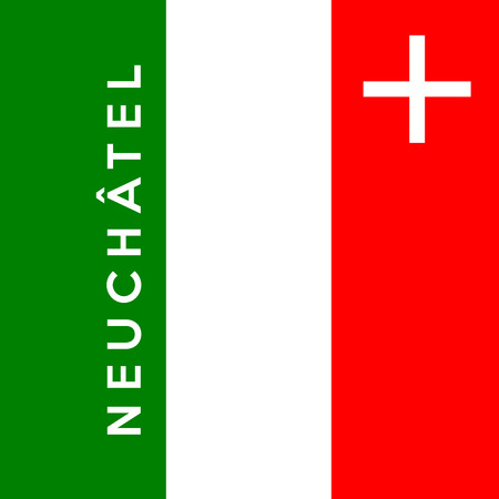 Flag of Canton of Neuchatel Switzerland country region Flag of Canton of Neuchatel Switzerland country region