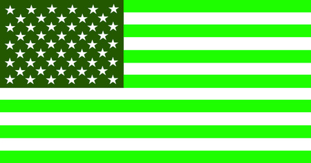 very big size united states of america green flagの写真素材