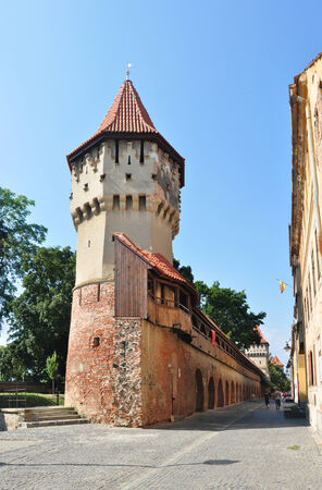sibiu city romania Carpenters Tower landmark architectureのeditorial素材