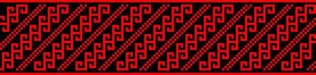serbia traditional ethnic costume motif seamless patternのイラスト素材