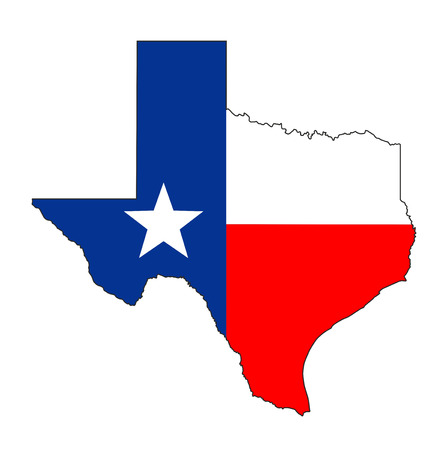 texas state usa national flag map shape illustrationの写真素材