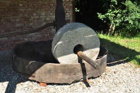 sibiu romania ethno museum wood stone millのeditorial素材