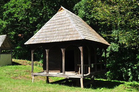 sibiu romania ethno museum village house architectureのeditorial素材