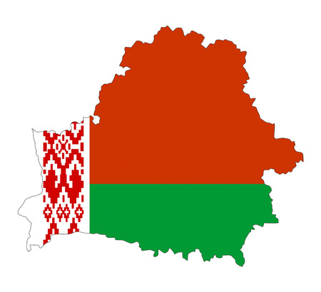 belarus country flag map shape national symbolの写真素材