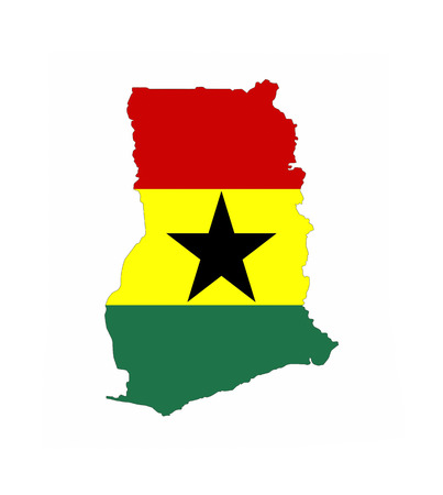ghana country flag map shape national symbol ghana country flag map shape national symbol
