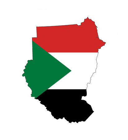 sudan country flag map shape national symbol sudan country flag map shape national symbol