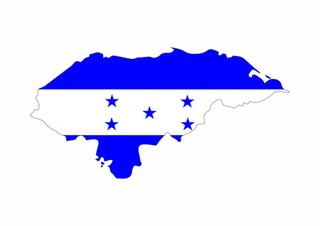 honduras country flag map shape national symbol honduras country flag map shape national symbol