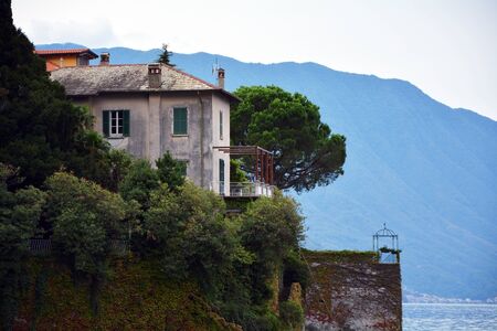 Varenna lake town Italy landmark architecture detailのeditorial素材