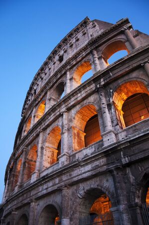 rome city italy Colosseum landmark architecture night