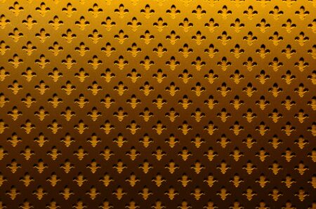 gold forged iron board texture iris flower background