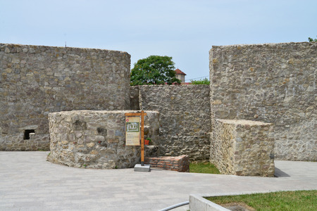 drobeta turnu severin city romania medieval fortress landmarkの写真素材