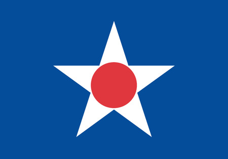 Japan Hokkaido prefecture Asahikawa city flag illustrationのeditorial素材