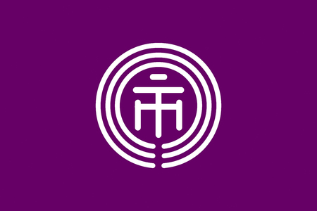 Japan Chiba prefecture Ichikawa city flag illustrationの写真素材