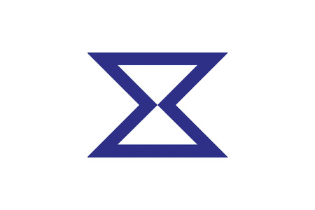 Japan Aichi prefecture Toyohashi city flag illustration