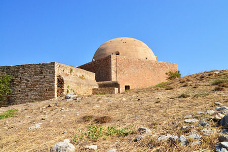 Rethymno city Greece Fortezza fortress Mosque landmark architectureのeditorial素材