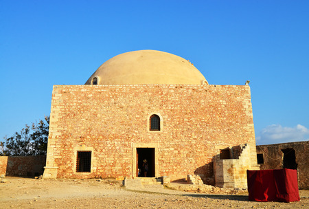 Rethymno city Greece Fortezza fortress Mosque landmark architectureのeditorial素材