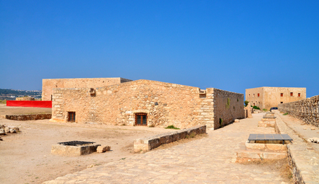 Rethymno city Greece Fortezza fortress dungeon landmark architectureのeditorial素材