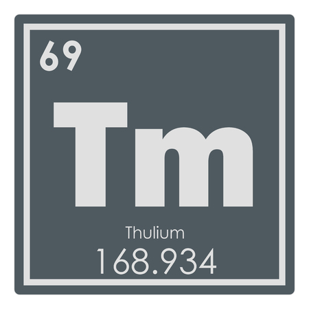 Thulium chemical element periodic table science symbolの写真素材