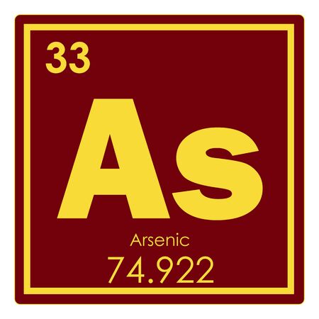 Arsenic chemical element periodic table science symbolの写真素材