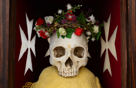 Knights Templars skull remember that you must die symbolの写真素材