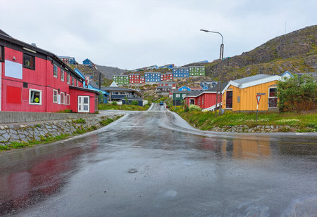 Qaqortoq city Greenland spring landscape travel destination