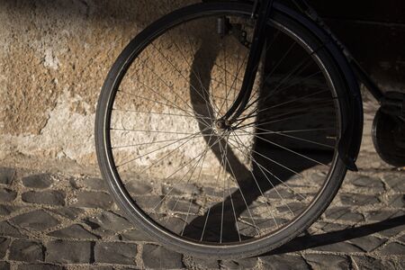 bicycle wheelの写真素材