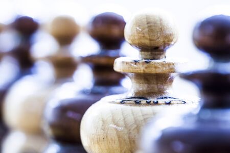 wooden chessの写真素材