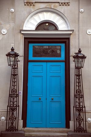 Blue Georgian Door