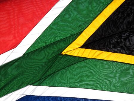 National flag of the Republics of South Africa background close upの写真素材