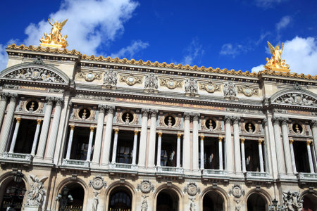 The Palais Garnier in Paris France which was designed by Charles Garnier and opened in 1875