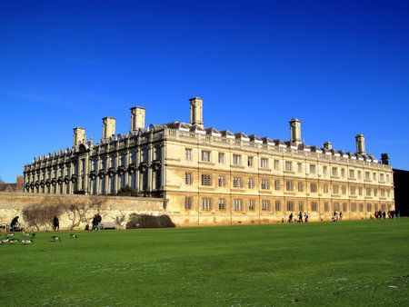 Clare College, Cambridge University, England, UK, which was founded in 1326 and is the second oldest college of the universityのeditorial素材