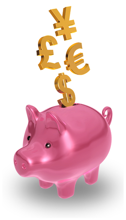 International Piggy Bankの写真素材