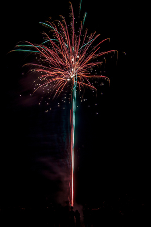 summer night under the night skyの写真素材