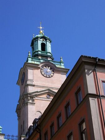 An image of a church in the swedish capital of stockholmの写真素材