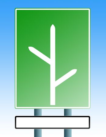 road sign with arrows depicting the roads to destinations of your choice with blank sign belowの写真素材